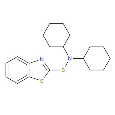 4979-32-2 एन,एन-डाइसाइक्लोहेक्सिल-2-बेंज़ोथियाज़ोलसल्फ़ीन एमाइड रबर एक्सिलरेटर DZ,DCBS C19H26N2S2
